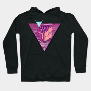 Geometric Computing Circuit Chip Hoodie